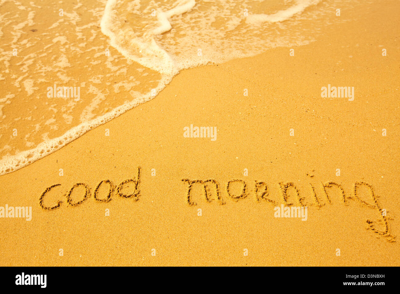 Good morning text on sign hi-res stock photography and images - Alamy