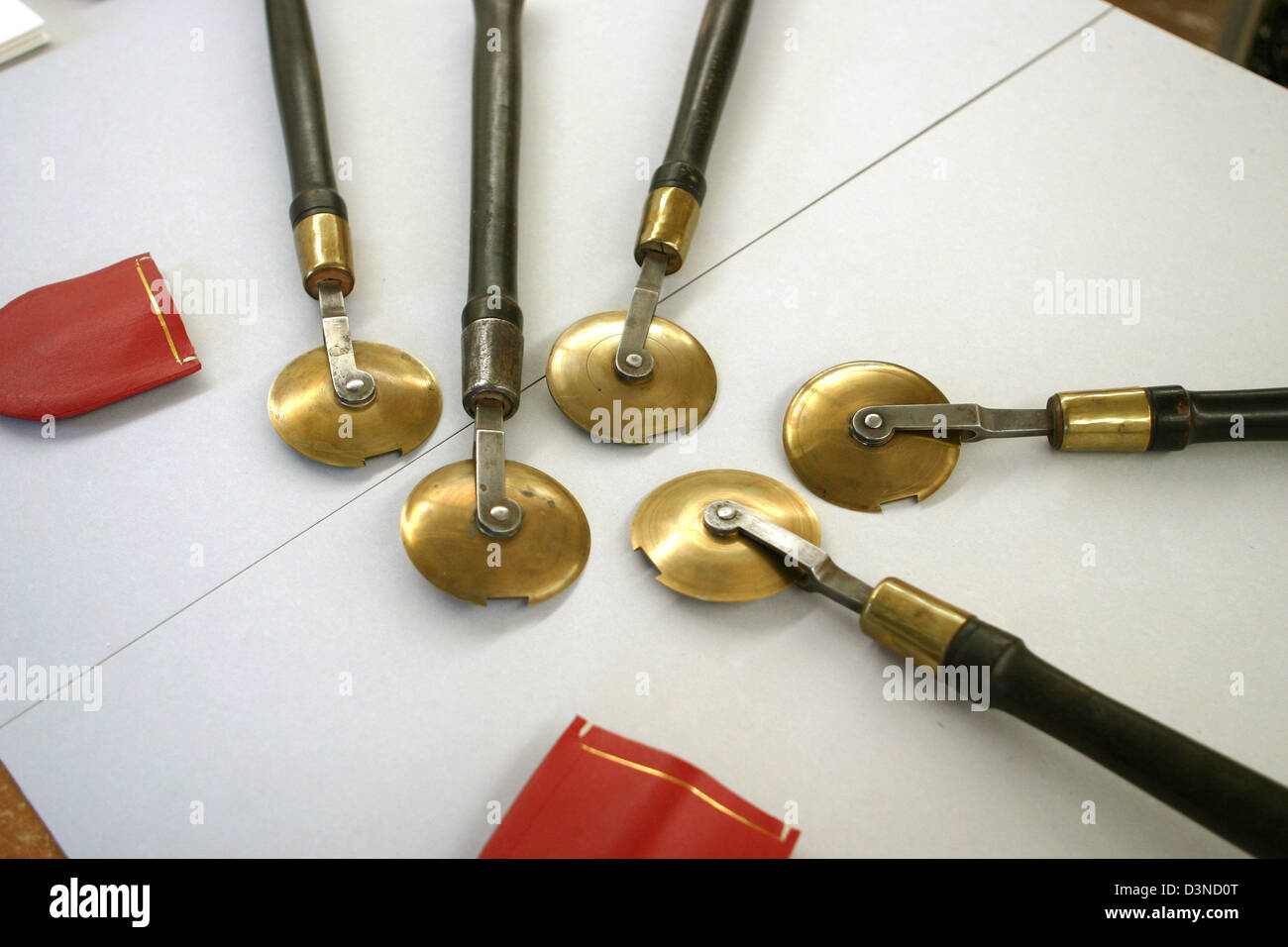 Various Book Binding Tools Use By Stock Photo 184695161