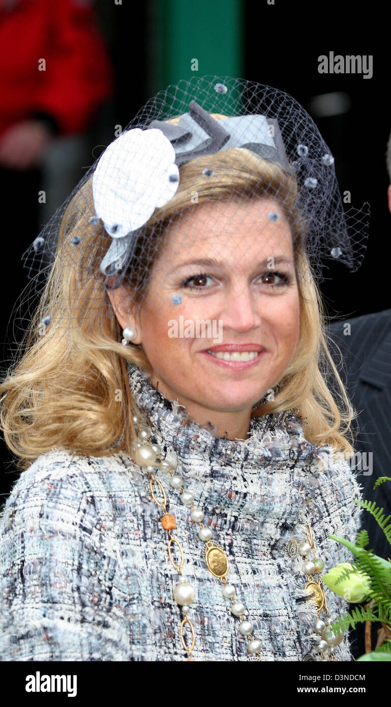 Crown Princess Maxima visits the annual flower exhibition 'Holland