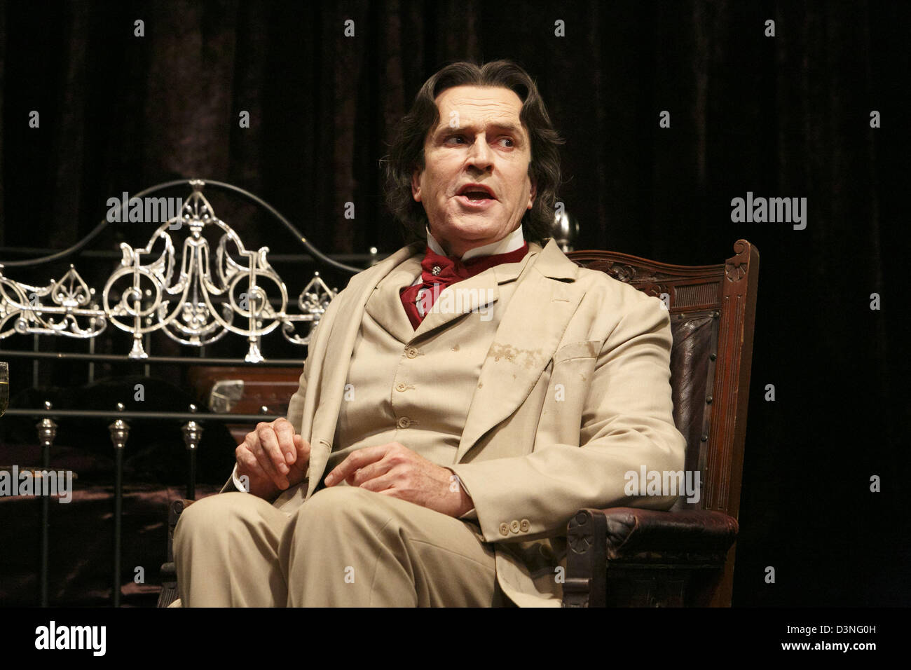 Rupert Everett as Oscar Wilde in THE JUDAS KISS by David Hare at the Duke of York's Theatre, London WC2 in 2013 design: Dale Ferguson costumes: Sue Blane lighting: Rick Fisher director: Neil Armfield Stock Photo