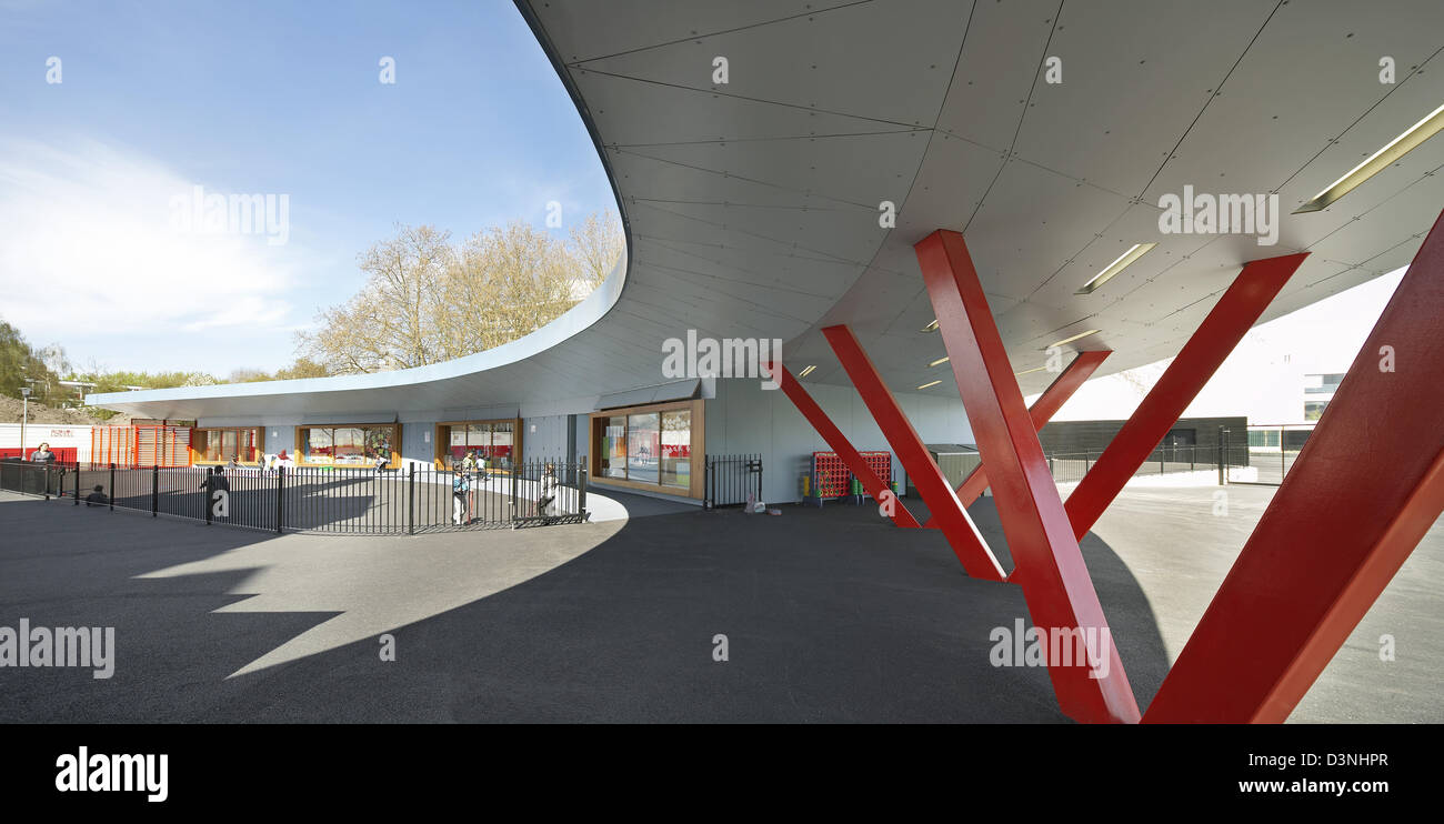 Globe Academy, London, United Kingdom. Architect Amanda Levete