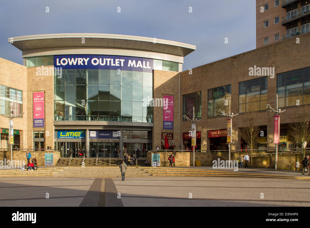 The Lowry Outlet Mall at MediaCity in Salford Quays Stock Photo