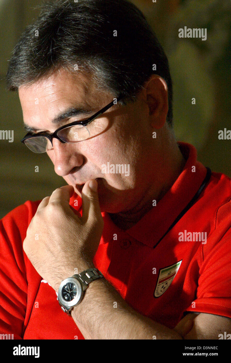 Branko Ivankovic, Iran's national soccer coach, pictured during a press