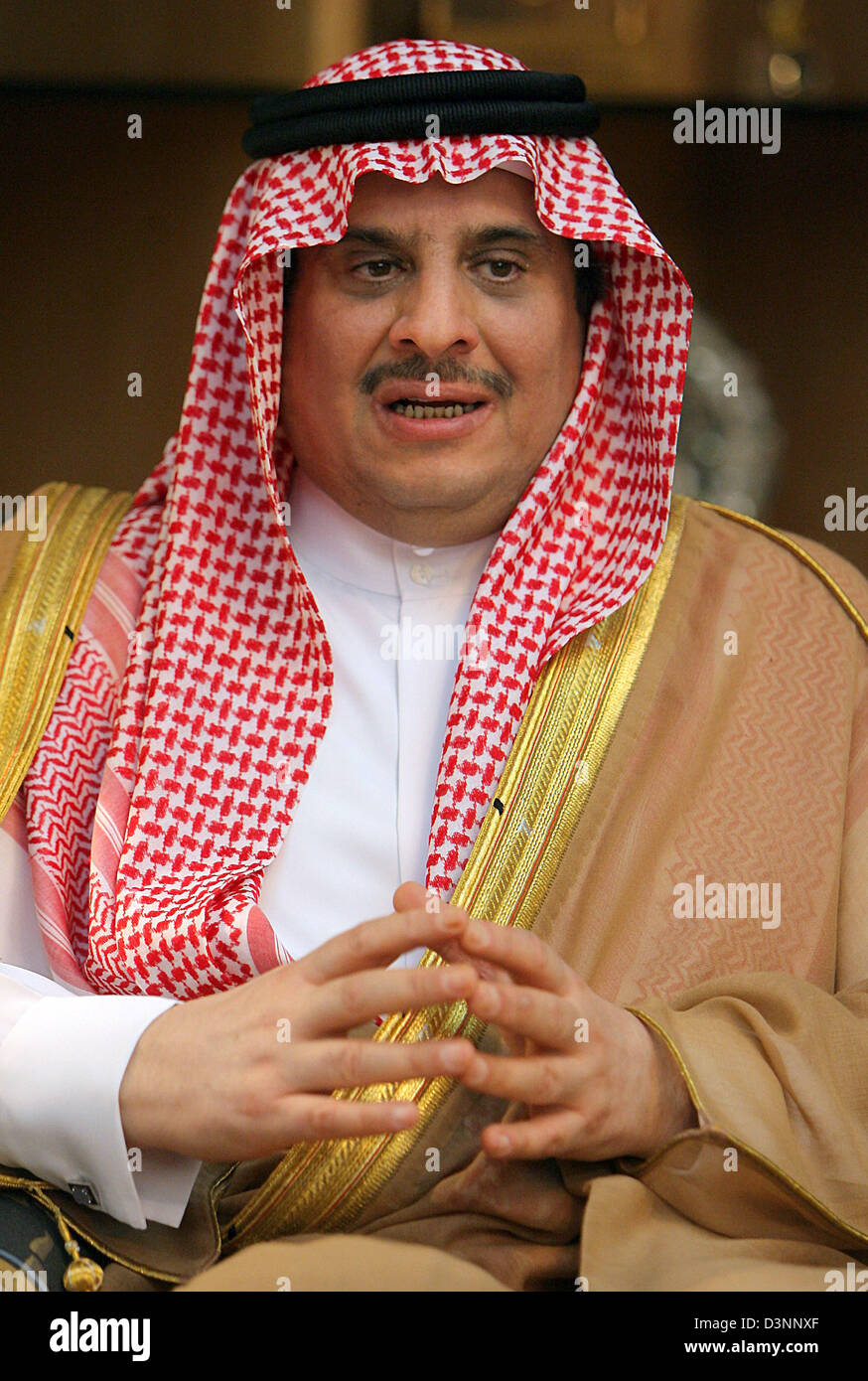 The Saudi Arabian Minister for Youth and Sports Prince Sultan bin Fahd
