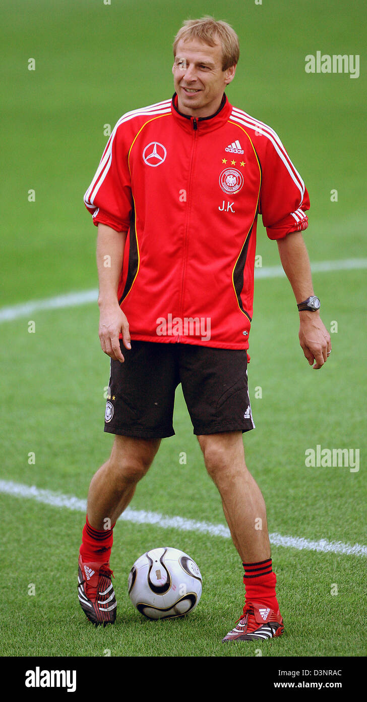 German soccer coach Juergen Klinsmann photographed during the team's training session in Berlin