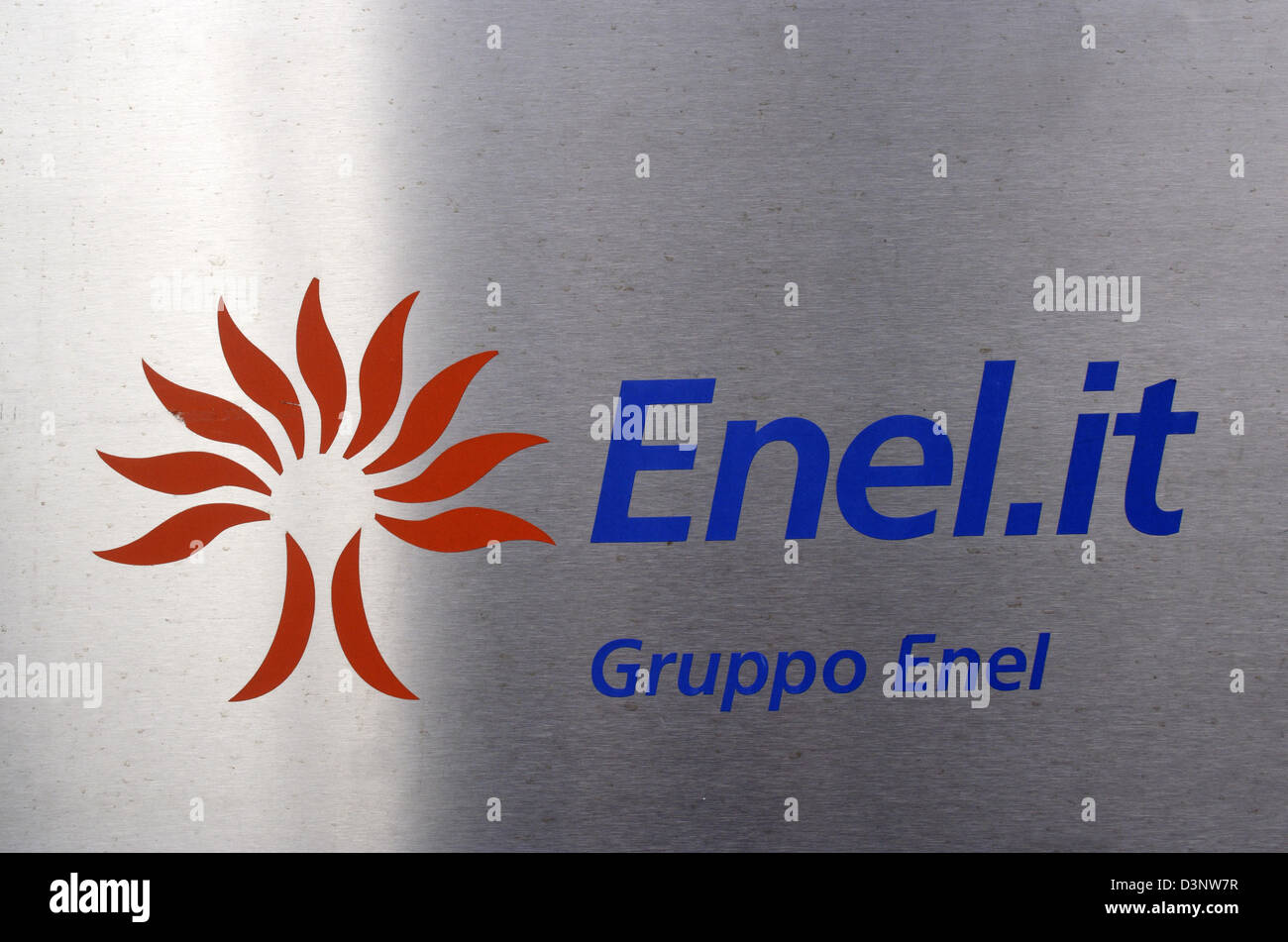 dpa file) - The logo of Italian energy group Enel pictured in Rome, Italy,  8 January 2005. Photo: Lars Halbauer Stock Photo - Alamy