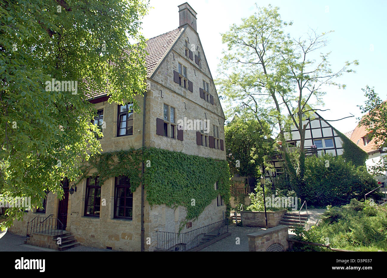 The picture shows the municipal archive in downtown Rheine, Germany ...