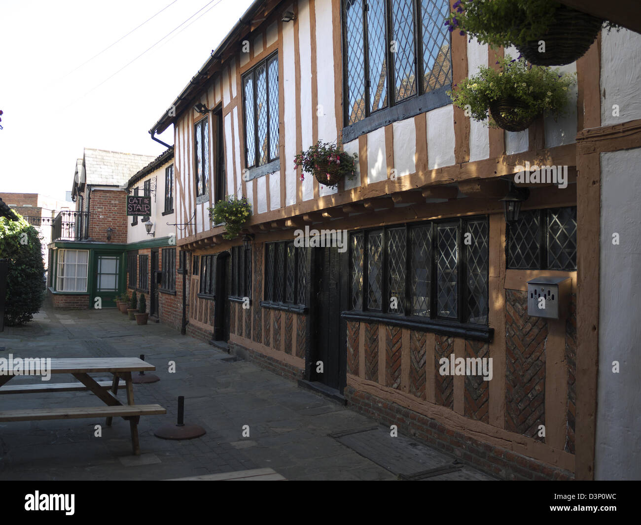 Old Tudor buildings in the town of Ipswich, Suffolk Stock Photo Alamy