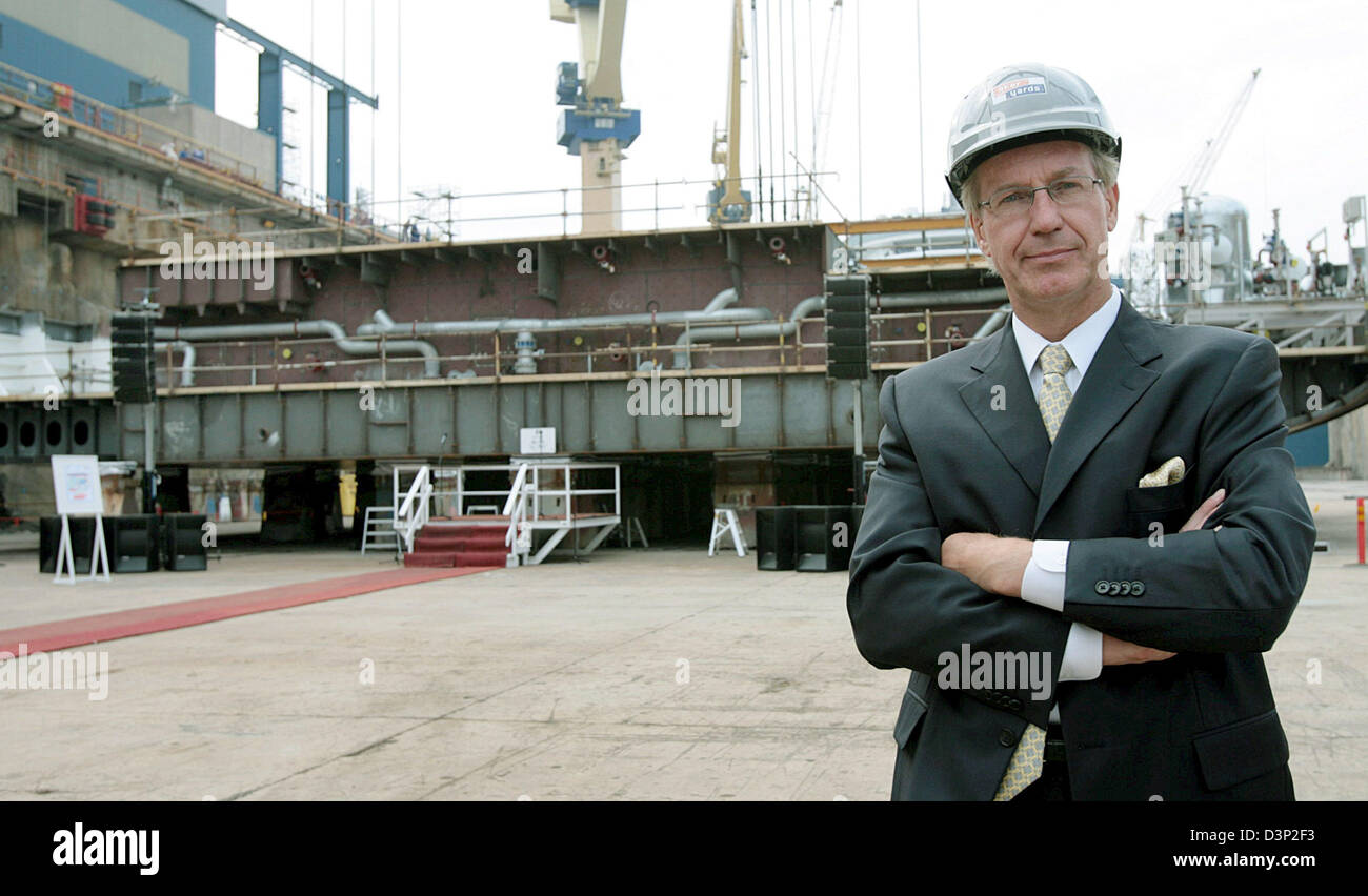 Color Line shipping company owner Olav Nils Sunde poses in Turku