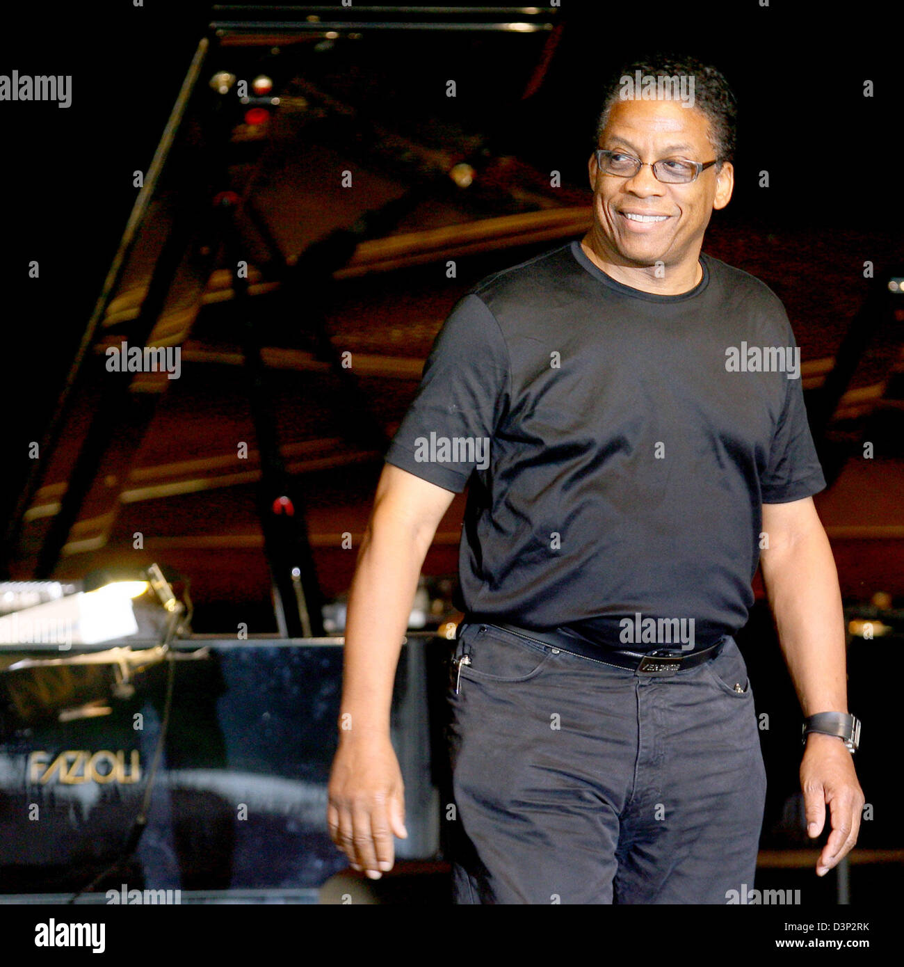 US jazz legend Herbie Hancock pictured during his performance at the