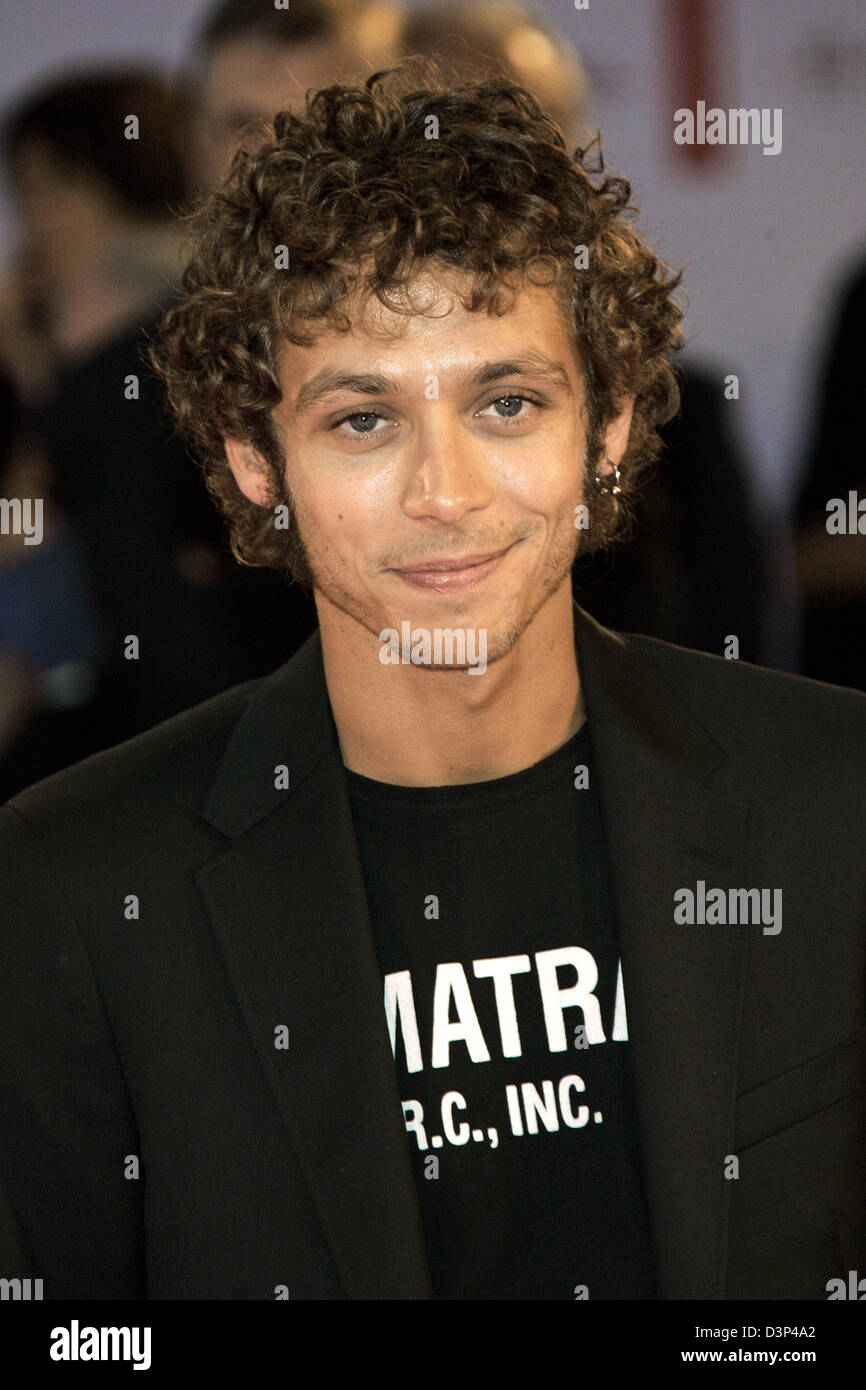 Seven times Motorcycle World Champion Valentino Rossi arrives for the  premiere of 'Hollywoodland' at the 63rd Venice Film Festival, Venice,  Italy, Thursday, 31 August 2006. Photo: Hubert Boesl Stock Photo - Alamy