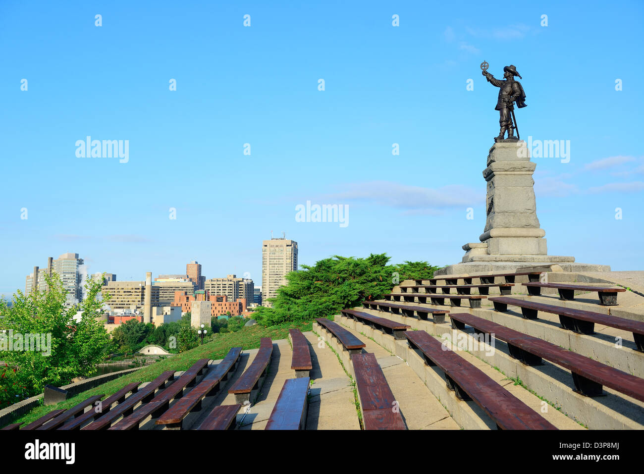 Samuel de Champlain statue in Ottawa Stock Photo Alamy