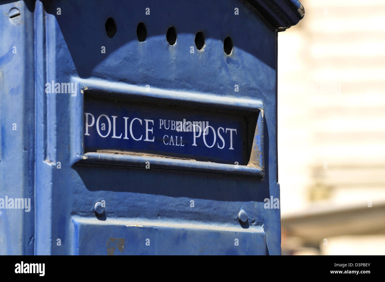 London, England, UK. Police public call box Stock Photo