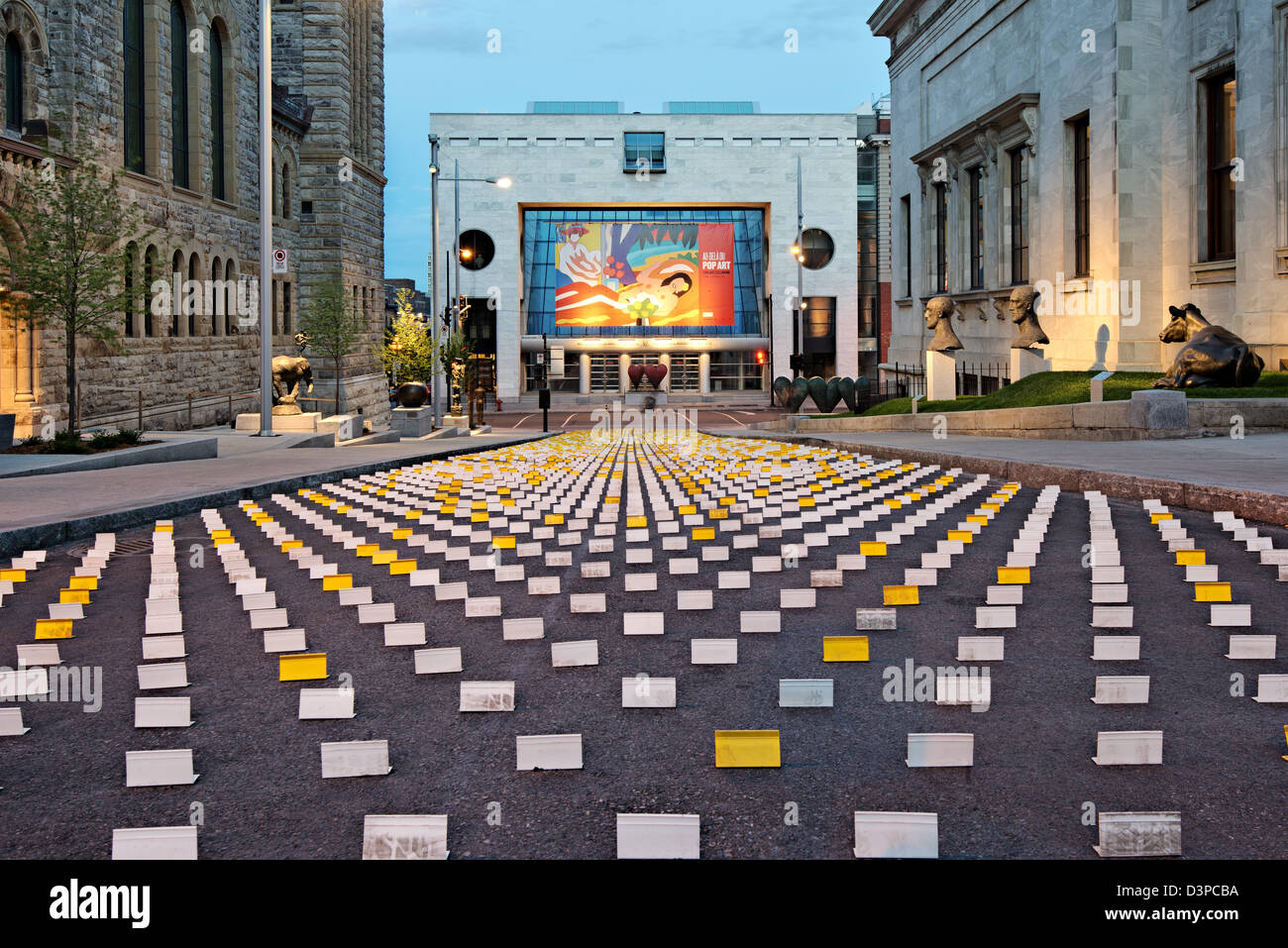 Montreal museum of fine arts night hires stock photography and images
