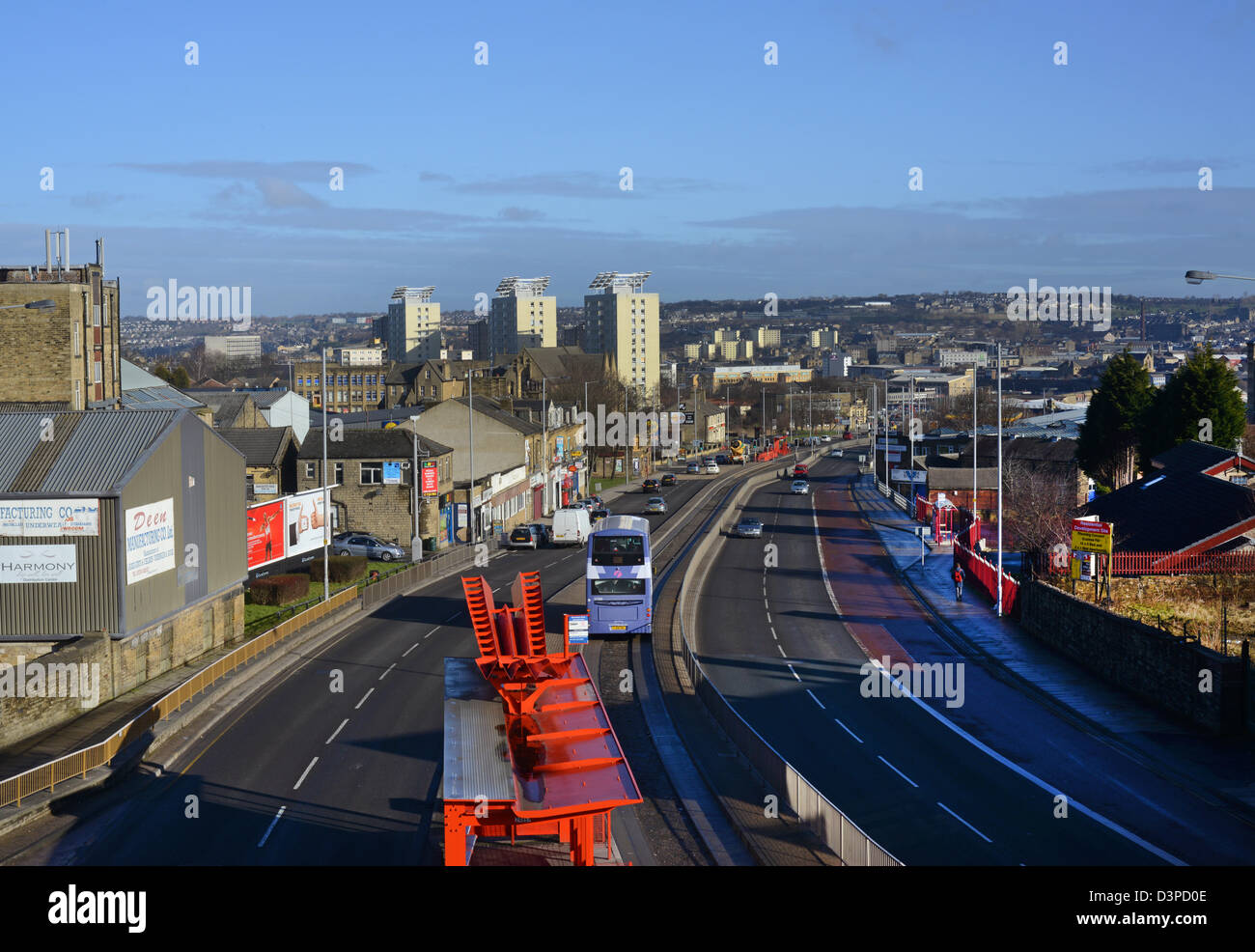 City of Bradford skyline, Yorkshire, United Kingdom Stock Photo