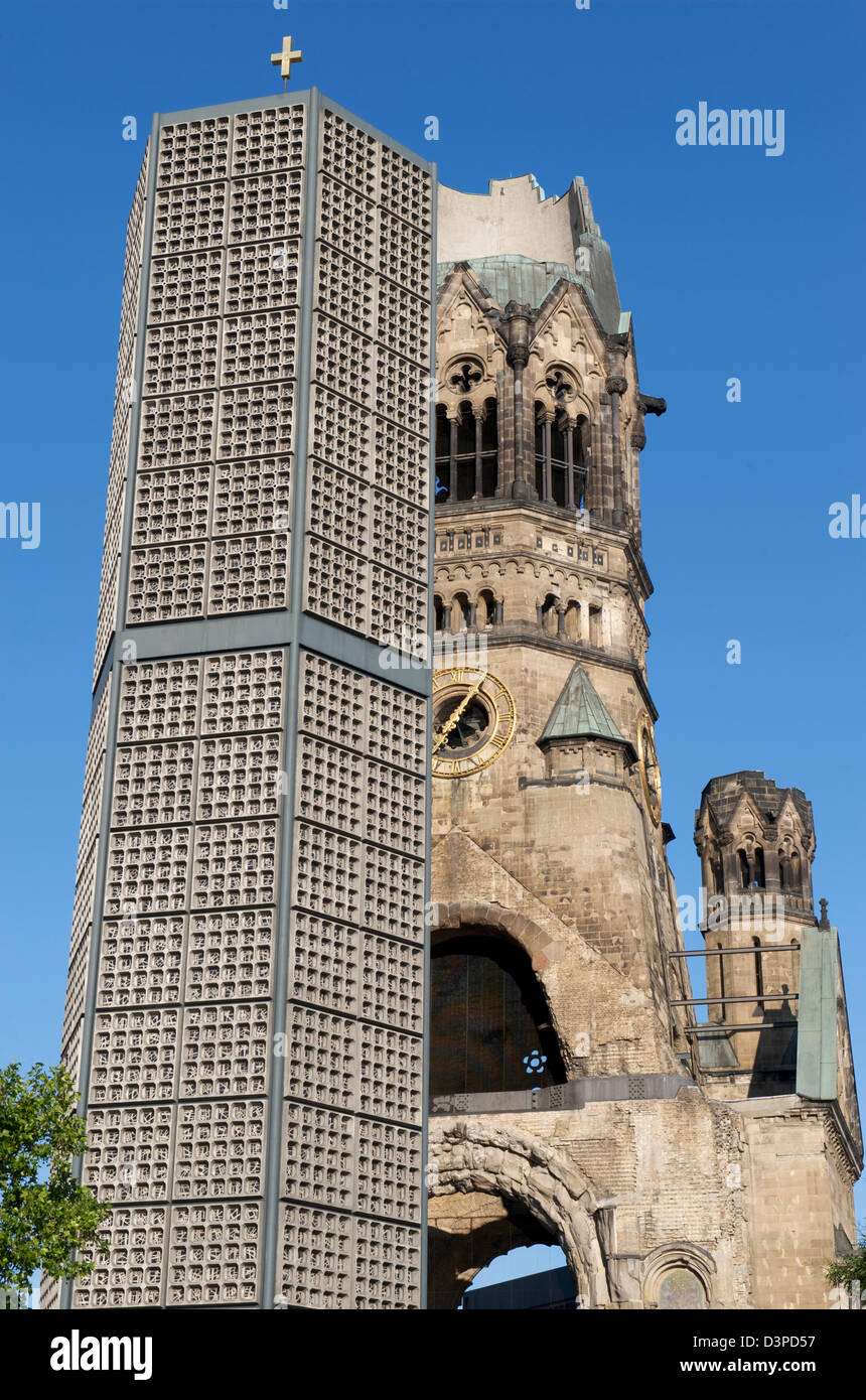 Kaiser Wilhelm Memorial Church in Berlin German is a monument to the destruction of war Stock Photo