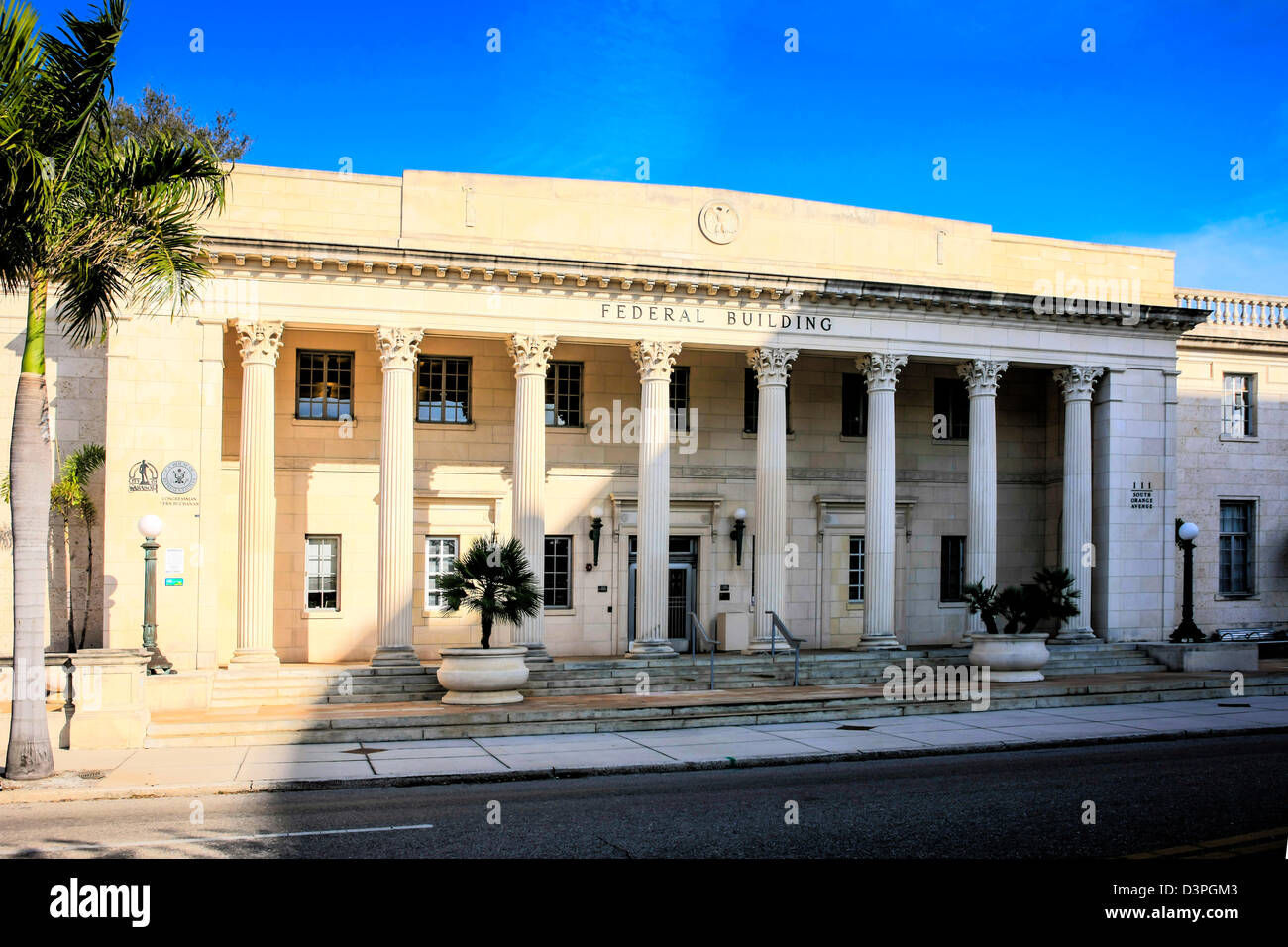 The Federal Building in downtown Sarasota Florida Stock Photo Alamy