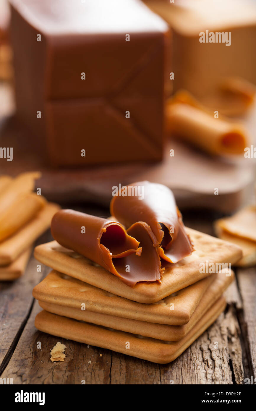 Norwegian brunost Stock Photo Alamy