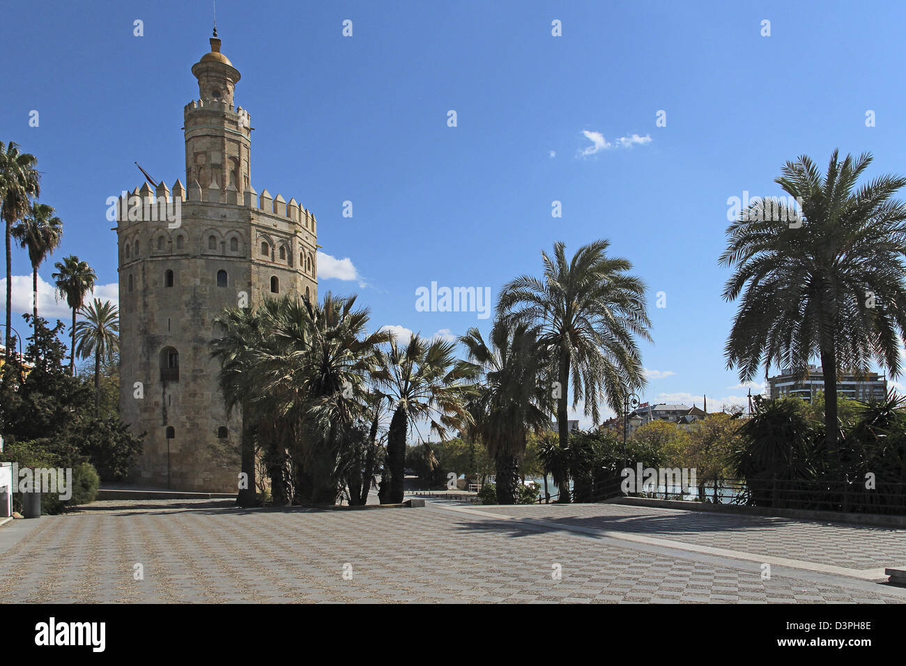 Tower in Seville, Spain, Andalusia Stock Photo