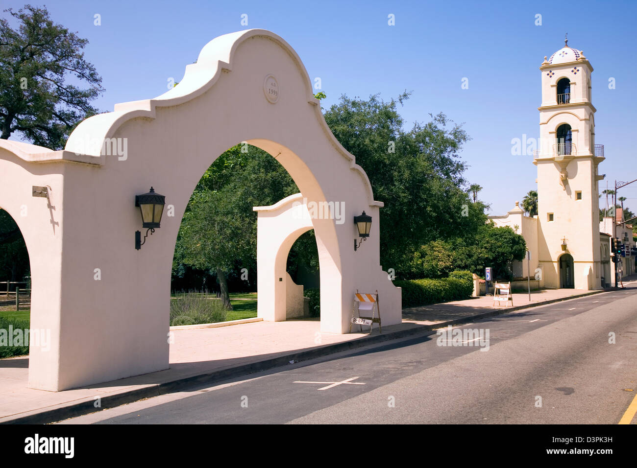 The landmark Spanish-style Post Office in the charming little central California town of Ojai, USA Stock Photo