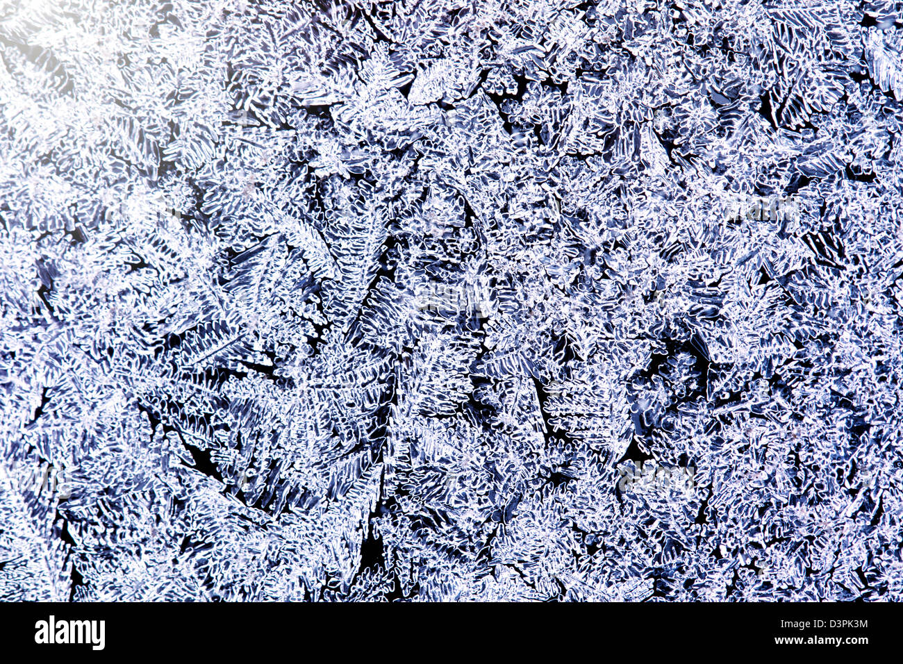 The patterns made by the frost on the window Stock Photo - Alamy