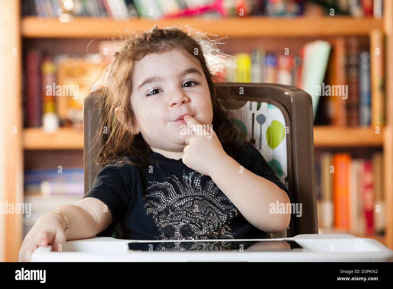 3 years old boy play with iPad Stock Photo Alamy
