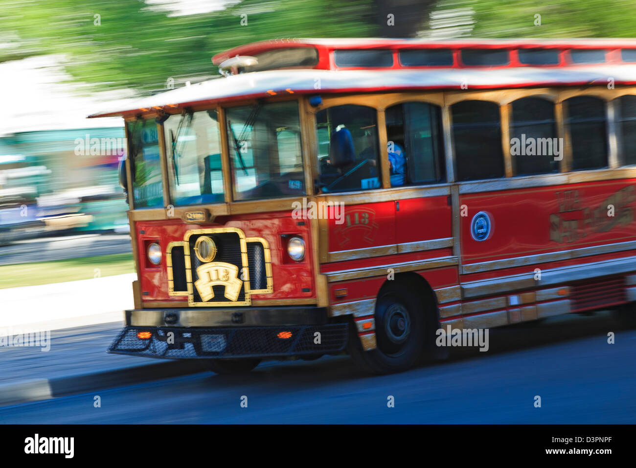 Trolley, San Antonio, Texas USA Stock Photo Alamy