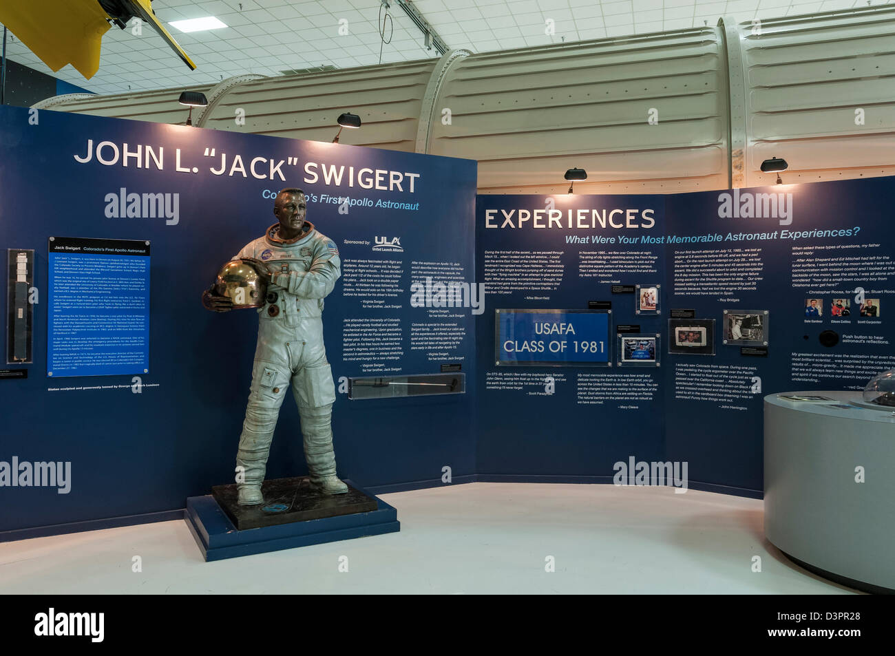 JACK SWIGERT ENGRAVED NAMEPLATE FOR PHOTO/DISPLAY ASTRONAUT 