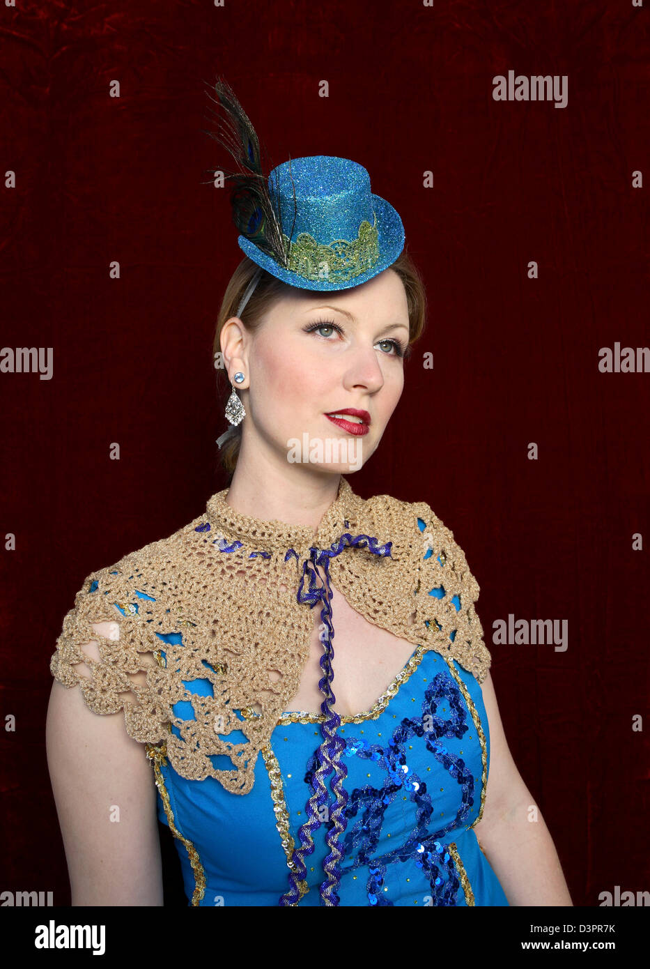 Woman with a hat hi-res stock photography and images - Alamy