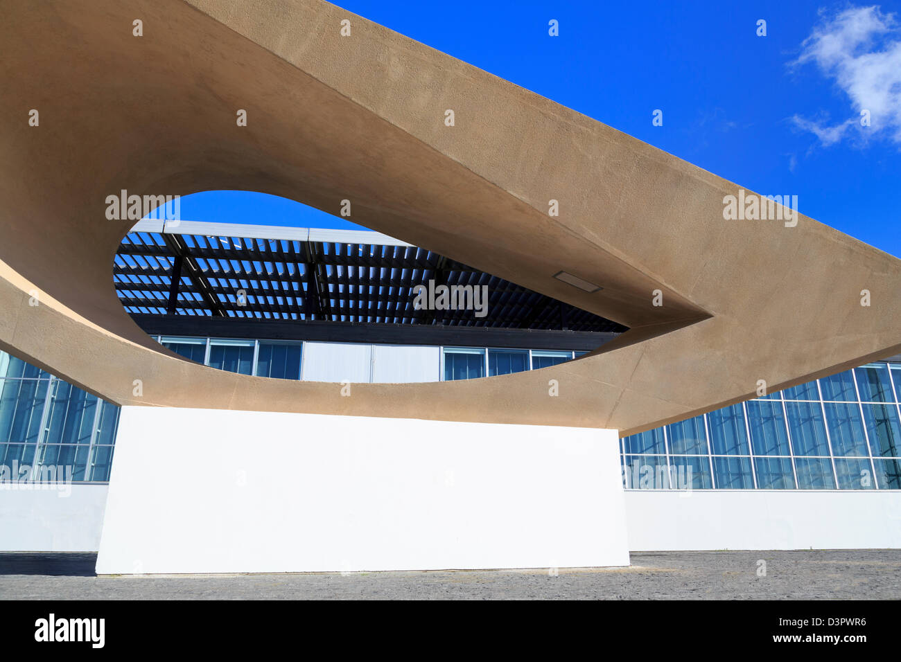 Le Signal by Henri-Georges Adams outside the Malraux Museum,Le Havre,Normandy,France,Europe Stock Photo