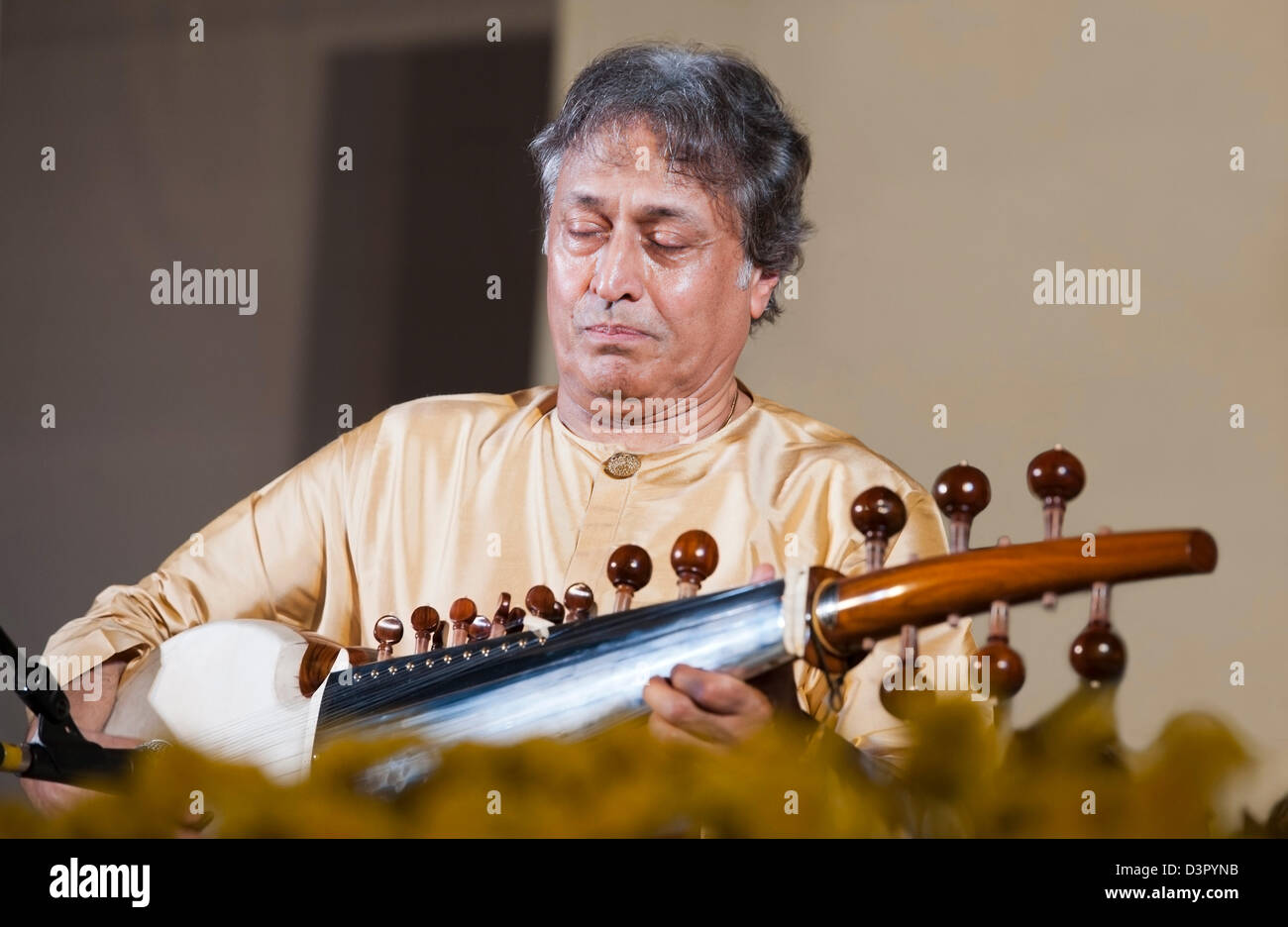 Sarod Maestro Ustad Amjad Ali Khan in a concert Stock Photo Alamy