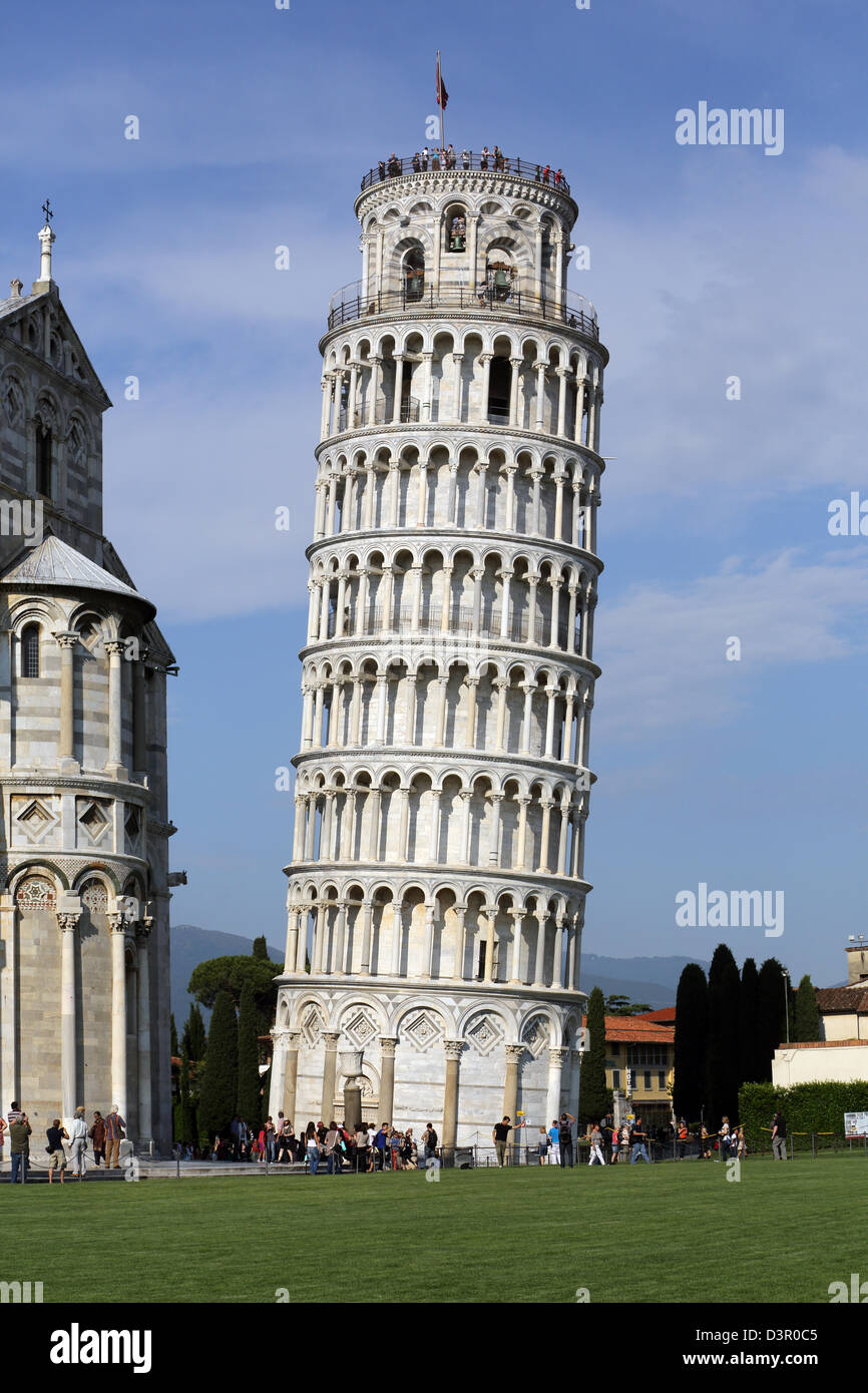 The Leaning Tower in Pisa Italy Stock Photo