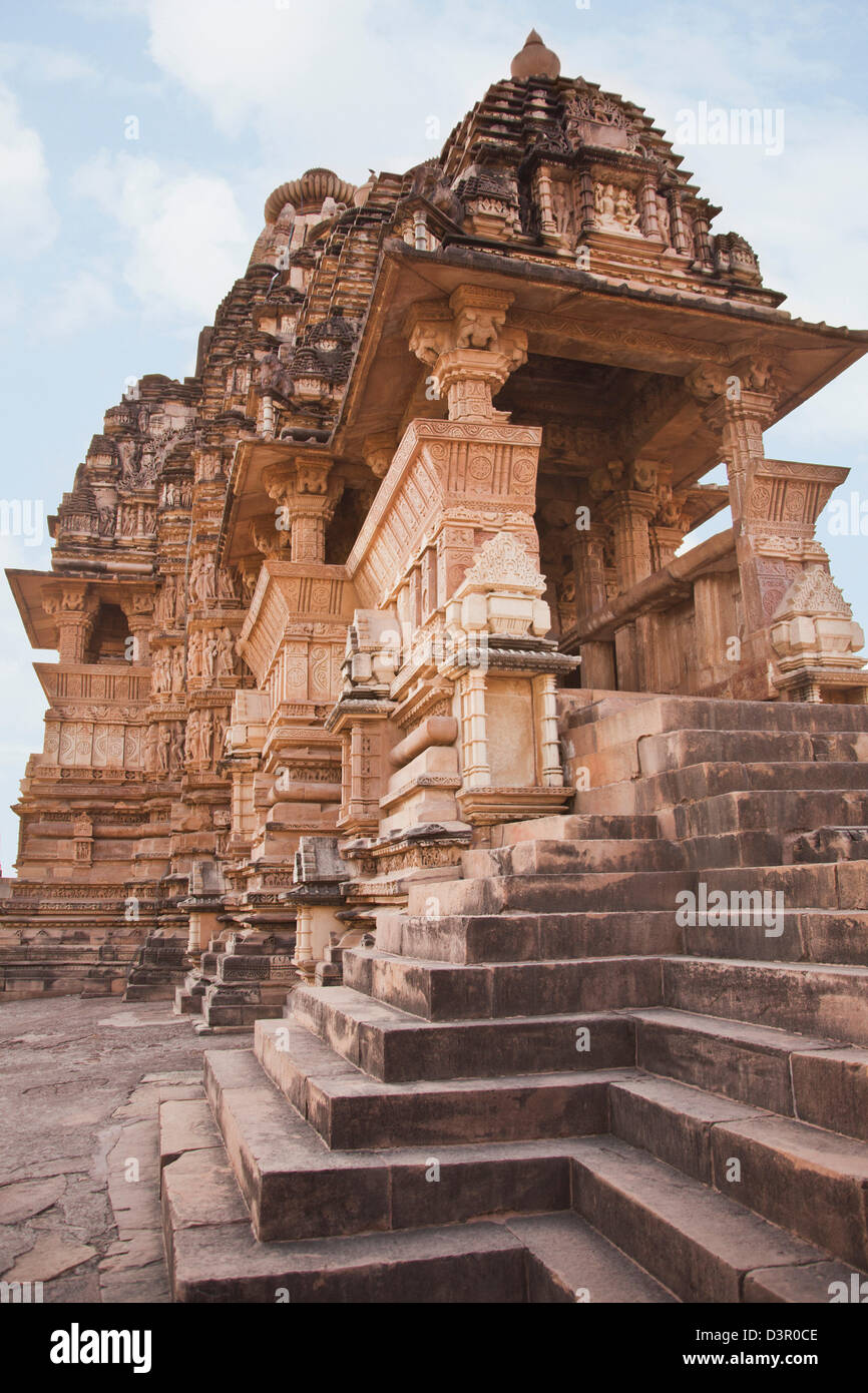 Lakshmana Temple, Khajuraho, Chhatarpur District, Madhya Pradesh, India Stock Photo