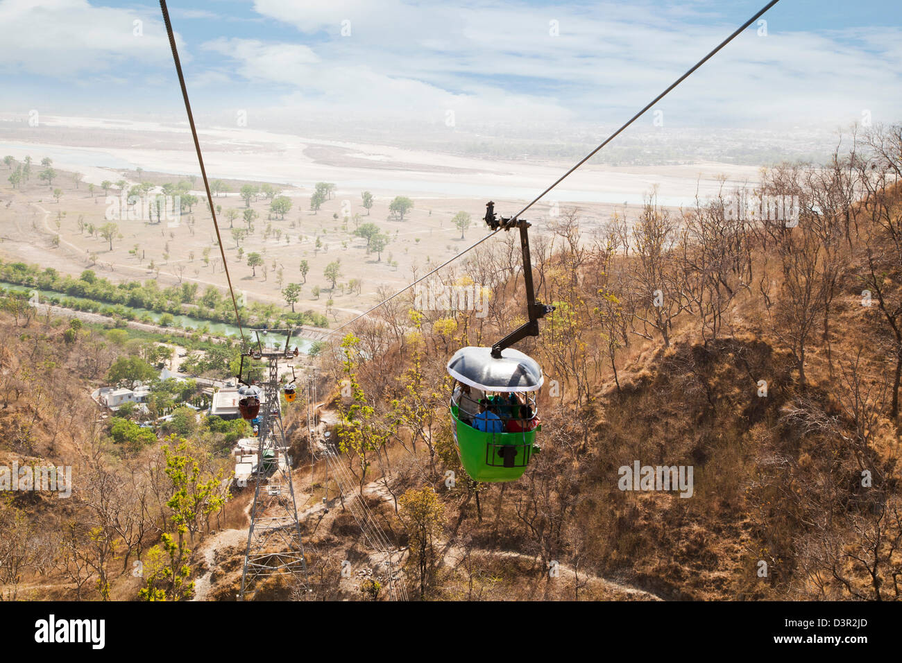 Cable car mansa devi temple hi-res stock photography and images - Alamy