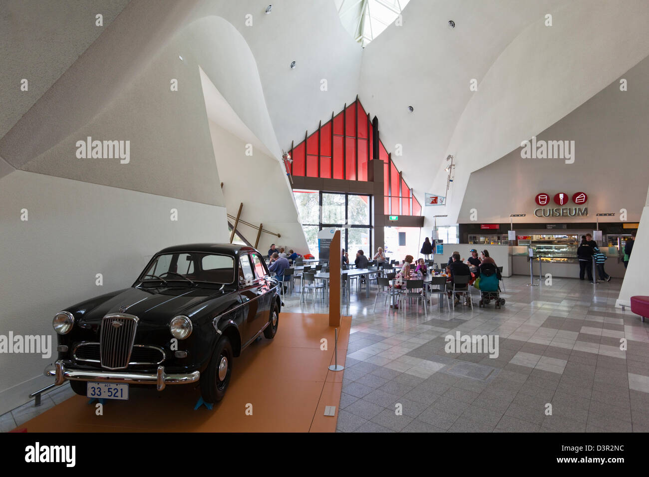 Cafe at the National Museum of Australia. Canberra, Australian Capital Territory, Australia Stock Photo