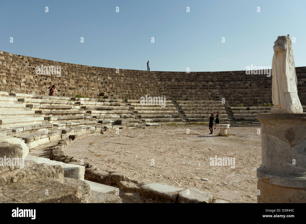 Famagusta, Turk Republic of Northern Cyprus, tourists in the