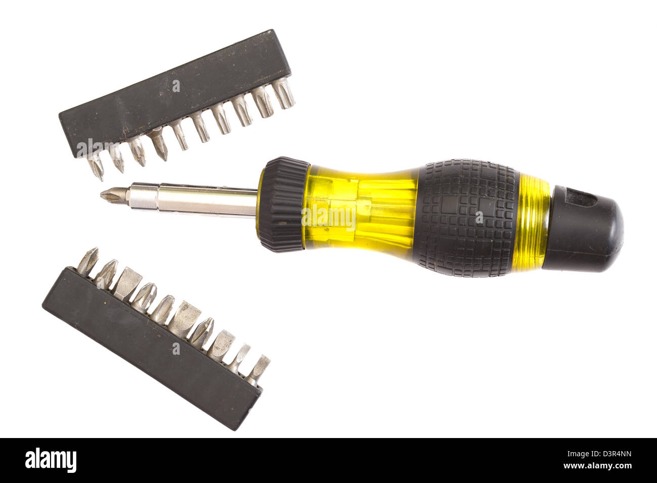 Diff Screwdriver different screwdrivers on white Stock Photo - Alamy