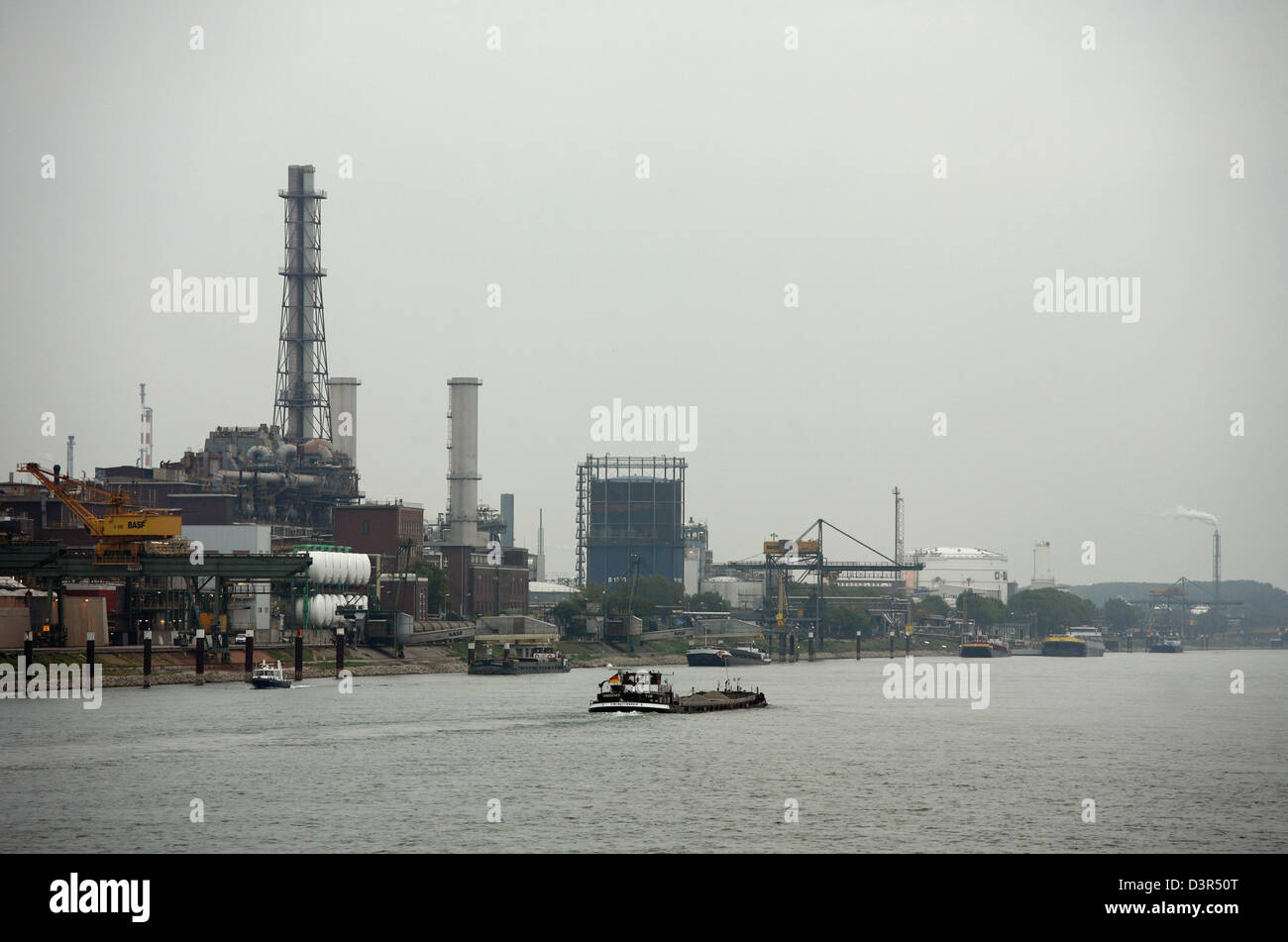 Ludwigshafen, Germany, BASF The Chemical Company on the Rhine Stock