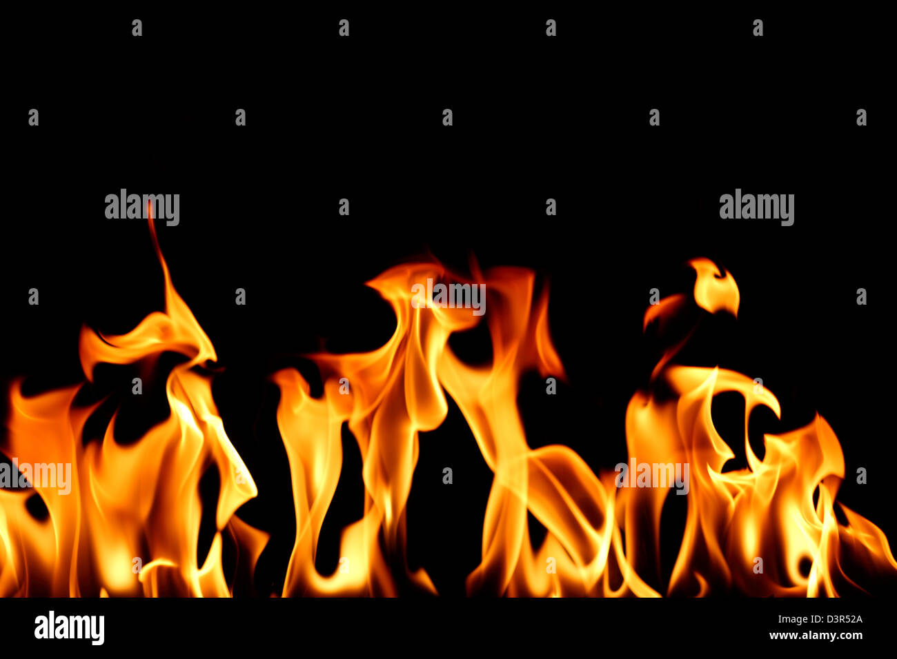 fire flame close up on black background Stock Photo - Alamy