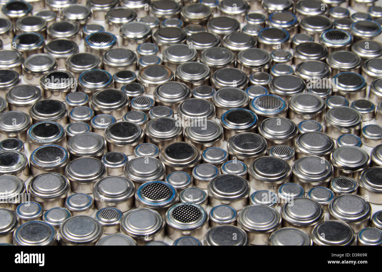 Button cell batteries Stock Photo Alamy