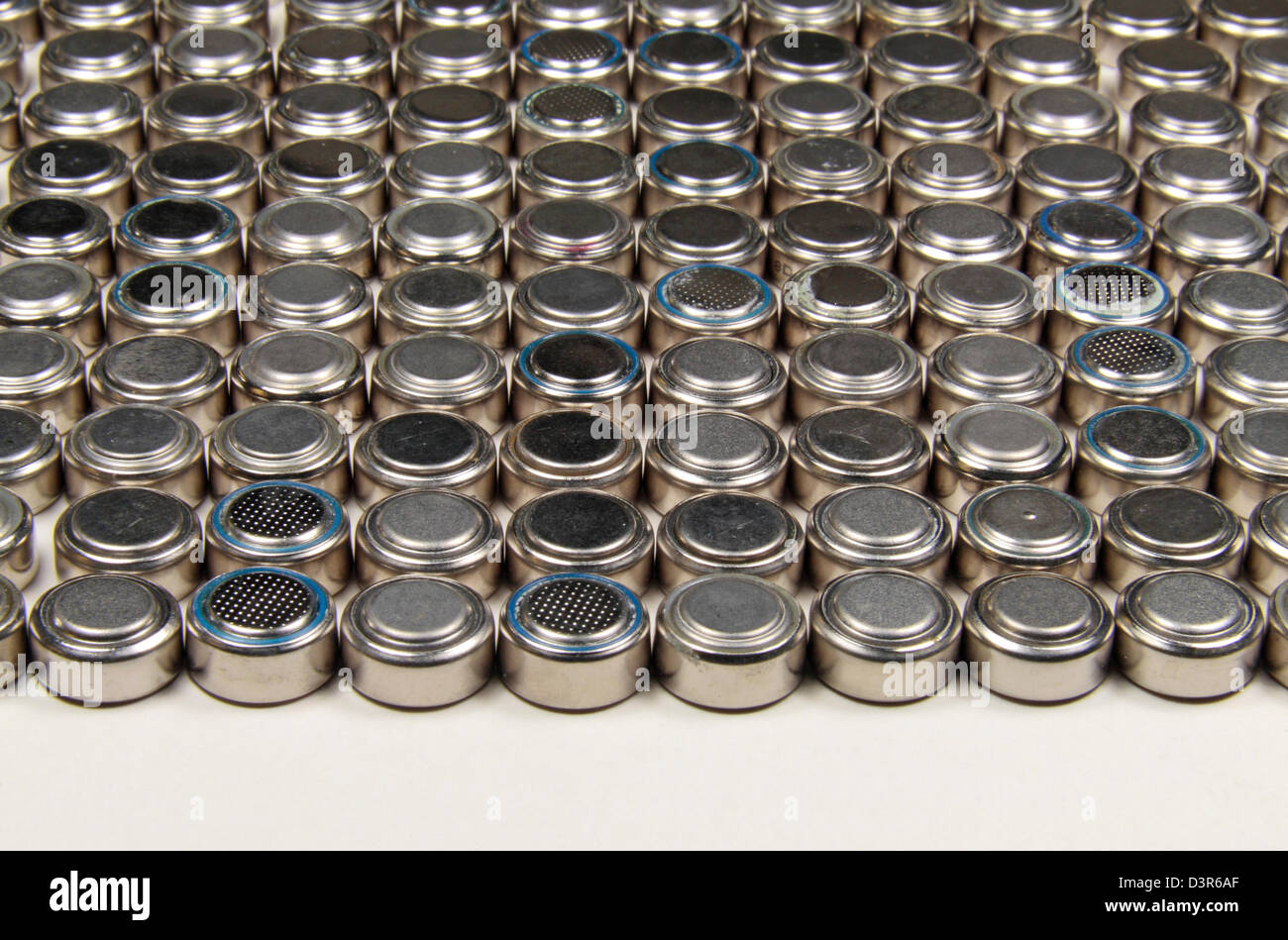 A selection of button cell batteries Stock Photo Alamy