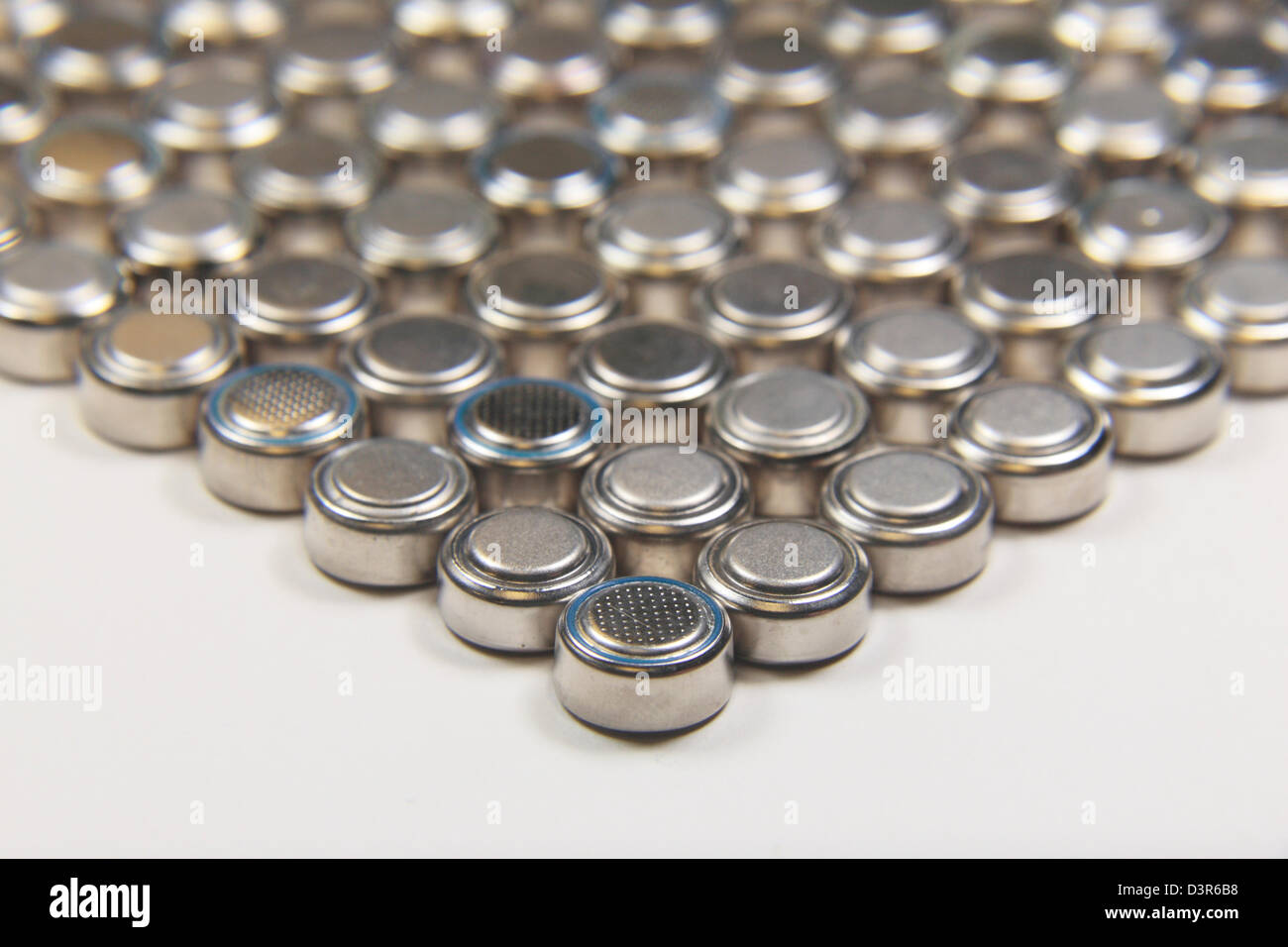 A selection of button cell batteries Stock Photo Alamy
