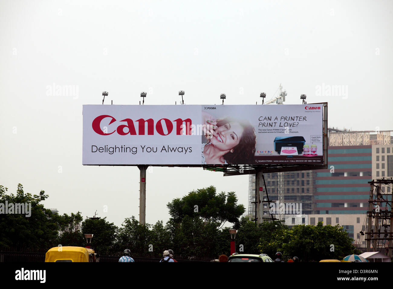 Canon board at a freeway Stock Photo