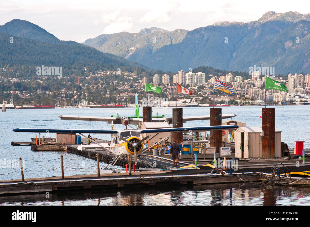 Vancouver, Canada, at the seaplane terminal Stock Photo