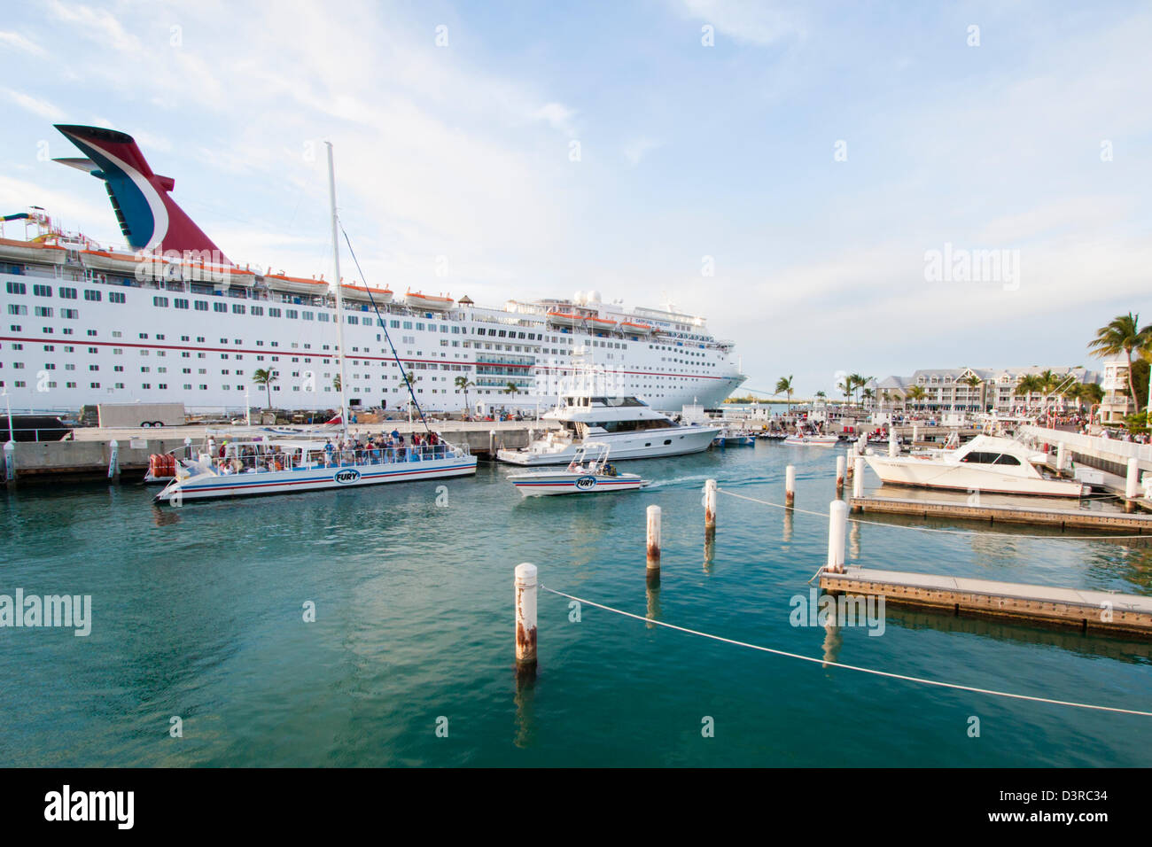 The waterfront at Key West Stock Photo Alamy