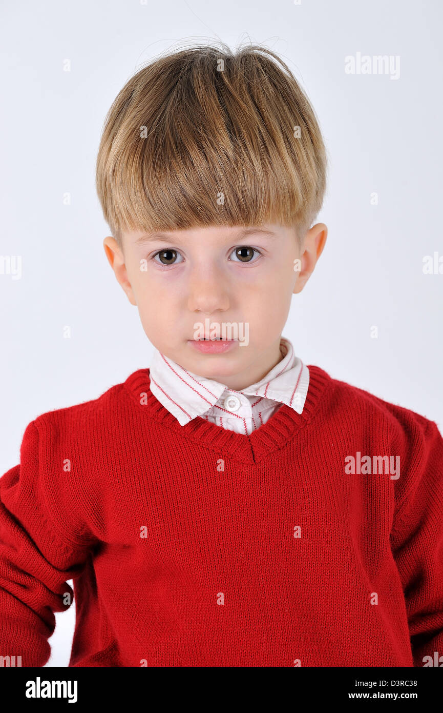 boy on white background Stock Photo - Alamy