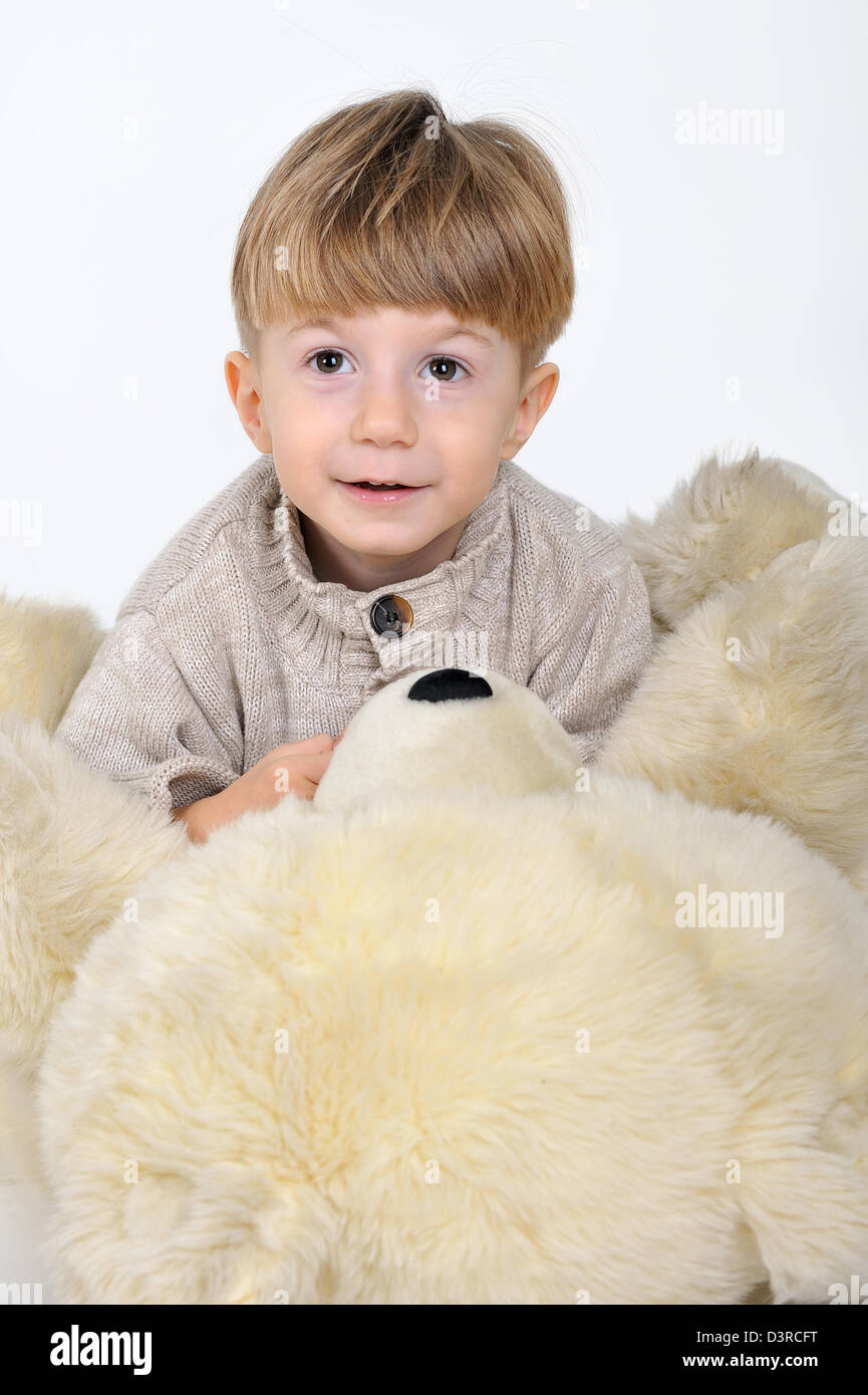 boy with teddy bear Stock Photo - Alamy