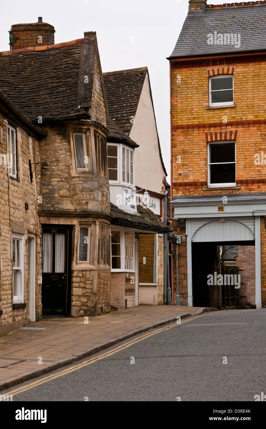 Old houses Saint Leonard's Street, Stamford Stock Photo Alamy