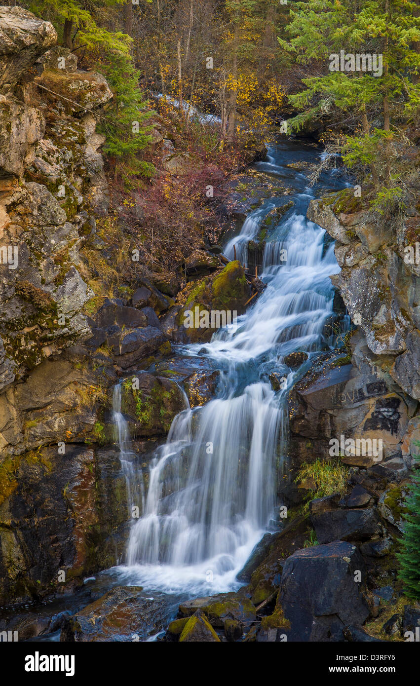 Crystal Falls on the Little Pend Oreille River; Crystal Falls State Park, northeast Washington