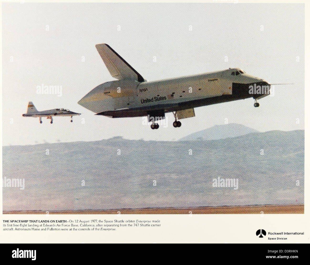A glossy photo showcases the Space Shuttle Program, operational from ...